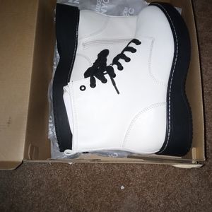 Madden NYC white boots
